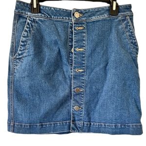 LOFT blue denim skirt-Sz 8